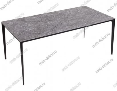 Стол NOTO 180 SINTERED STONE GLOSS STARLIGHT BLACK / BLACK — фото 3