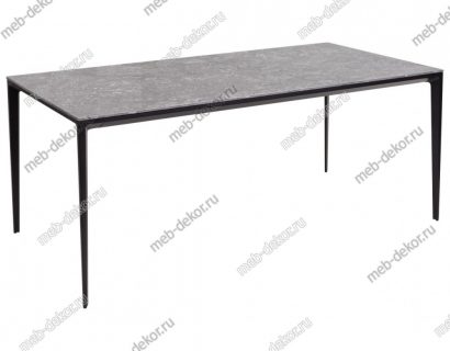 Стол NOTO 180 SINTERED STONE GLOSS STARLIGHT BLACK / BLACK — фото 1