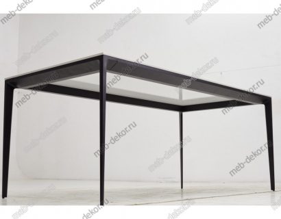 Стол NOTO 180 SINTERED STONE GLOSS STATUARIO WHITE / BLACK — фото 3
