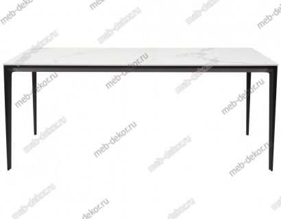 Стол NOTO 180 SINTERED STONE GLOSS STATUARIO WHITE / BLACK — фото 4