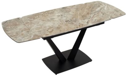 Стол ALATRI 120 GLOSS ATHENS BROWN SINTERED STONE / BLACK — фото 4