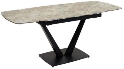 Стол ALATRI 120 GLOSS ATHENS BROWN SINTERED STONE / BLACK — фото 5