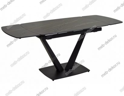 Стол ALATRI 120 MATT GOLDEN BLACK SINTERED STONE / BLACK — фото 7