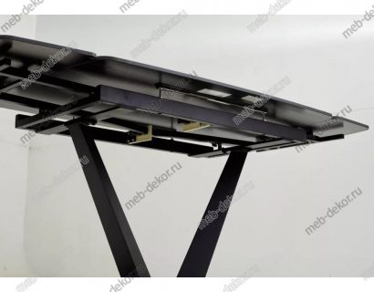 Стол ALATRI 120 MATT GOLDEN BLACK SINTERED STONE / BLACK — фото 6