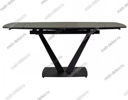 Стол ALATRI 120 MATT GOLDEN BLACK SINTERED STONE / BLACK — фото 2