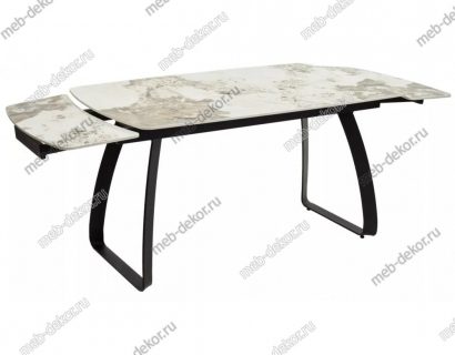 Стол LUGO 140 GLOSS LUXURY PANDORA SINTERED STONE/ BLACK — фото 5