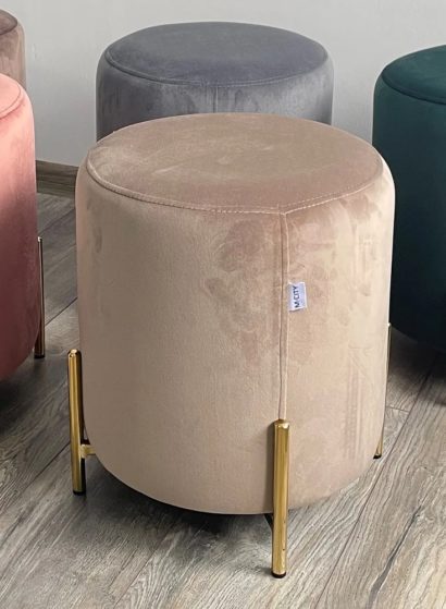 Пуф для гостиной RICE BLUVEL-40 BEIGE / GOLD — фото 2