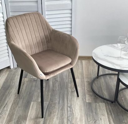 Стул ALABAMA BLUVEL-40 BEIGE, велюр — фото 4