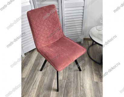 Стул PAINT, цвет B36 Розовый, велюр / черный каркас — фото 5