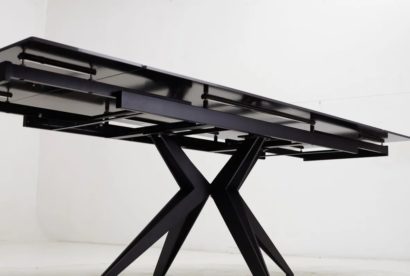 Стол FORIO 160 MATT BLACK MARBLE SINTERED STONE/ BLACK — фото 7