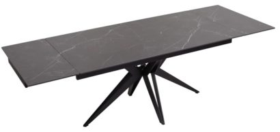 Стол FORIO 160 MATT BLACK MARBLE SINTERED STONE/ BLACK — фото 6