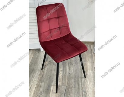 Стул BARI UF910-11 WINE RED, велюр / черный каркас — фото 3