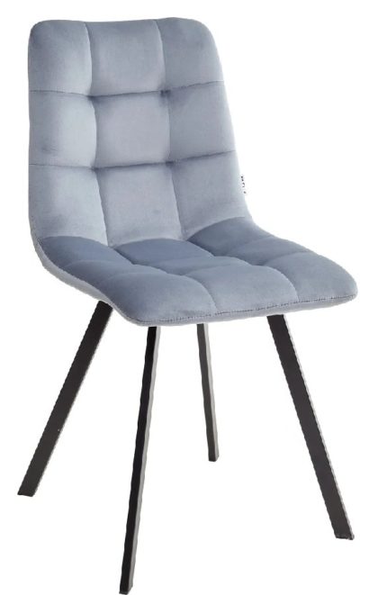 Стул CHILLI SQUARE BLUVEL-06 BLUE, велюр — фото 1