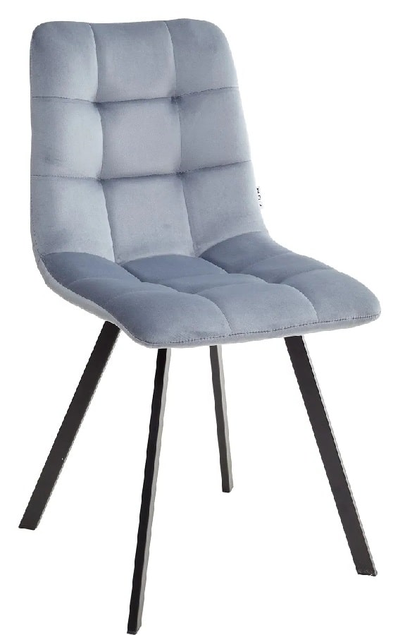 Стул CHILLI SQUARE BLUVEL-06 BLUE, велюр