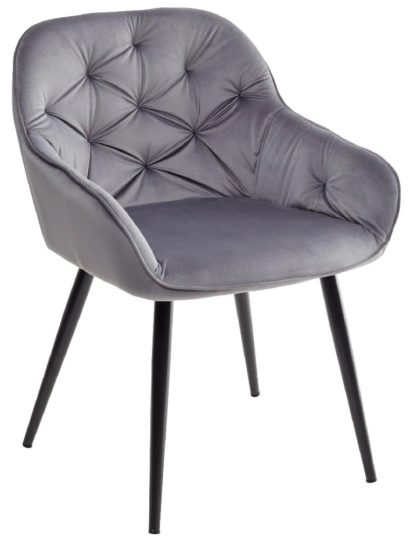 Стул BREEZE BLUVEL-14 GREY, велюр — фото 1