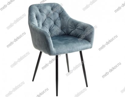 Стул PERU PK6015-15 GREY GREEN античный серо-зеленый, велюр — фото 1