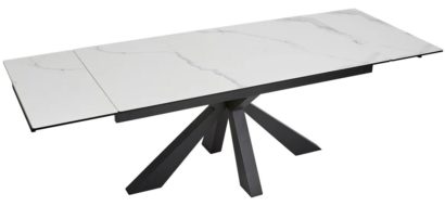 Стол ALEZIO 160 BIANCO TL-45 испанская керамика/ черный каркас — фото 4