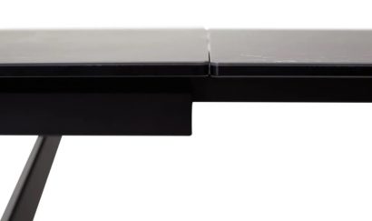 Стол RIETI 200 NERO KL-116 Черный мрамор матовый, итальянская керамика/ черный каркас — фото 8