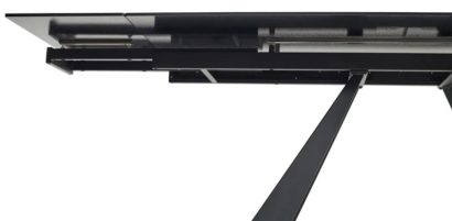Стол FONDI 180 MARBLES KL-99 Белый мрамор матовый, итальянская керамика/ черный каркас — фото 3