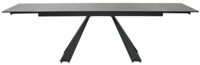 Стол FONDI 180 MARBLES NERO KL-116 Черный мрамор матовый, итальянская керамика/ черный каркас — фото 8