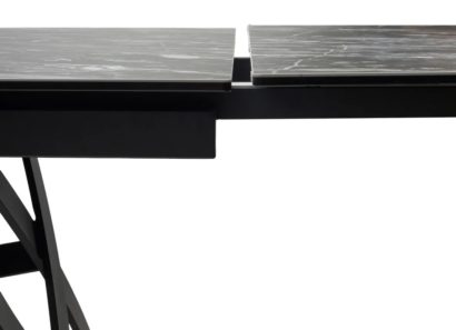 Стол PALERMO 180 TL-128 Испанская керамика черный контрастный мрамор / черный каркас — фото 6