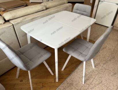 Стол DikLine М15 белый/стекло белое optiwhite — фото 4