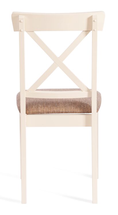 Стул Гольфи 2/ Golfi 2 дерево гевея, 45*51*94, ivory white, ткань кор.-зол. (1505-9) — фото 5