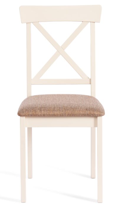 Стул Гольфи 2/ Golfi 2 дерево гевея, 45*51*94, ivory white, ткань кор.-зол. (1505-9) — фото 6