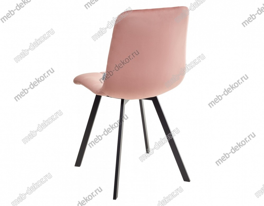 СТУЛ CHILLI SQUARE BLUVEL-52 PINK, ВЕЛЮР