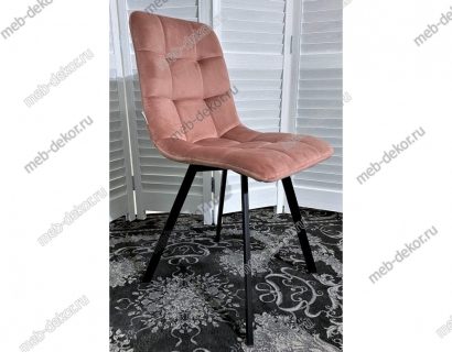 СТУЛ CHILLI SQUARE BLUVEL-52 PINK, ВЕЛЮР — фото 3