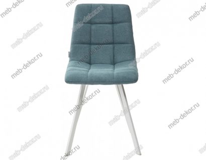 Стул CHILLI SQUARE UF860-12B зеленый хром, ткань/ белый каркас — фото 2