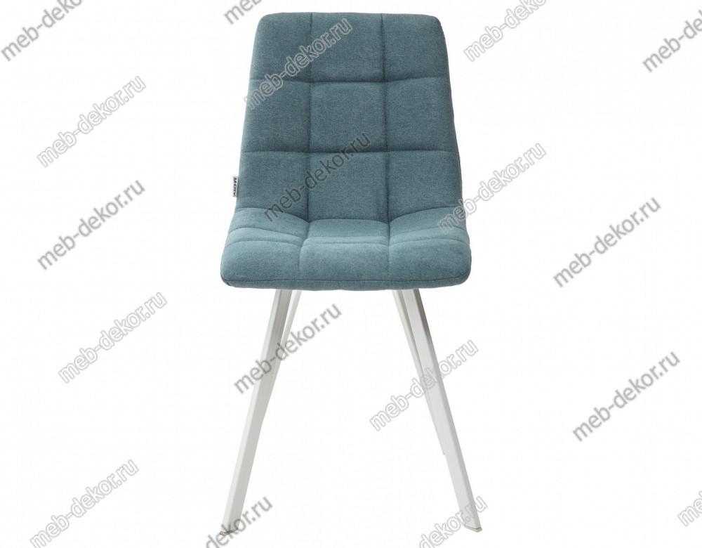 Стул CHILLI SQUARE UF860-12B зеленый хром, ткань/ белый каркас