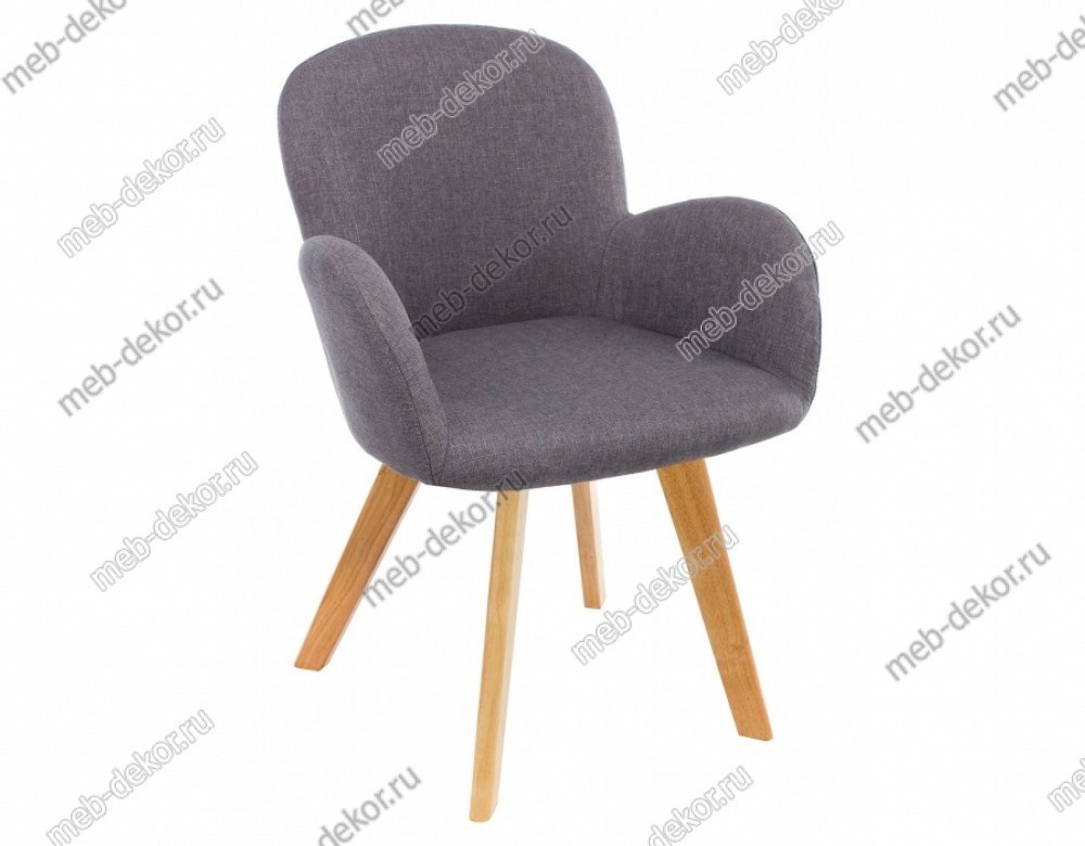 Стул Asia wooden legs / grey fabric