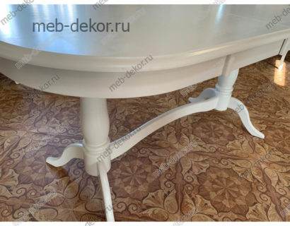 Стол TS SIENA (AV) овальный, IVORY WHITE (SA-T6EX2L(AV)) — фото 3