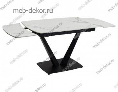Стол ALATRI 120 SINTERED STONE GLOSS STATUARIO WHITE / BLACK — фото 8