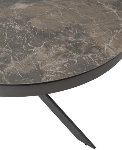 Стол TRENTO 120 KL-19 СЕРО-КОРИЧНЕВЫЙ КАМЕНЬ, итальянская керамика/ GREY1 серый каркас — фото 2