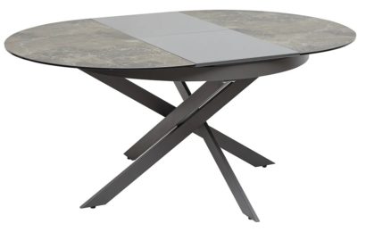 Стол TRENTO 120 KL-19 СЕРО-КОРИЧНЕВЫЙ КАМЕНЬ, итальянская керамика/ GREY1 серый каркас — фото 7