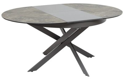 Стол TRENTO 120 KL-19 СЕРО-КОРИЧНЕВЫЙ КАМЕНЬ, итальянская керамика/ GREY1 серый каркас — фото 6