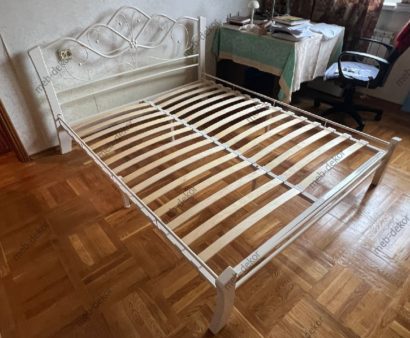 Двуспальная кровать Виктори 4 160х200 белая — фото 4