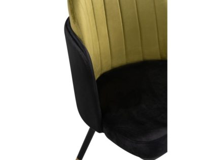 Стул на металлокаркасе Penelopa black / hakki / black / gold — фото 3