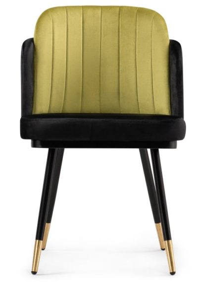 Стул на металлокаркасе Penelopa black / hakki / black / gold — фото 4