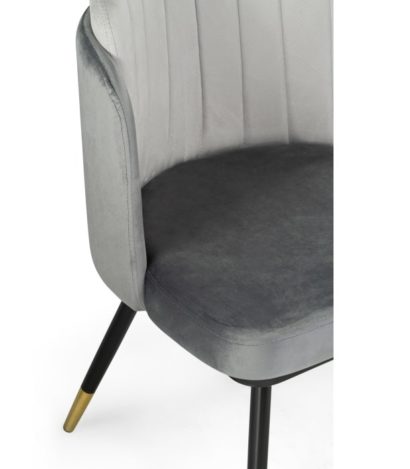 Стул на металлокаркасе Penelopa dark gray / light gray / black / gold — фото 3