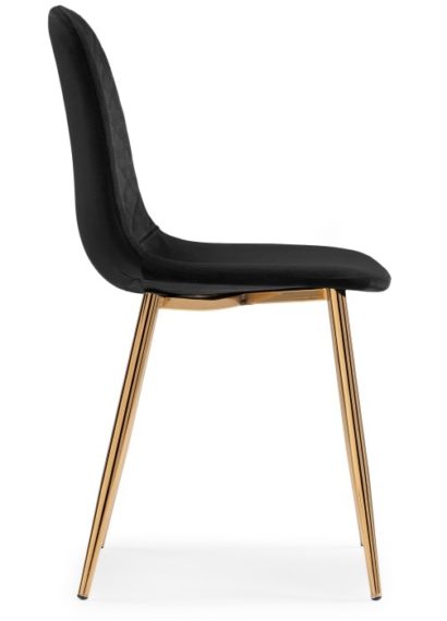Стул на металлокаркасе Dabl black / gold — фото 4