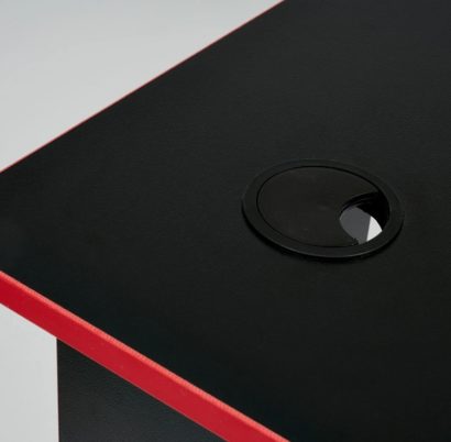 Стол компьютерный Strike-1 (120) NEO black/red, черный/красная кромка — фото 3
