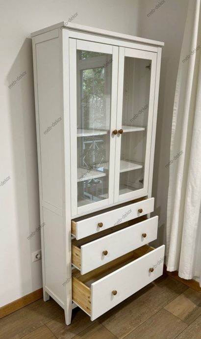 Шкаф витрина Мира 23 (белый) — фото 4