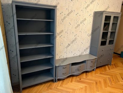 Шкаф витрина Мира 23 (серый) — фото 4
