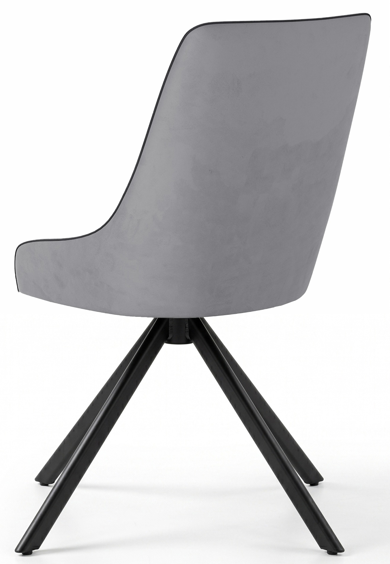 Стул DikLine 304 поворотный, B22 GREY, ножки черные