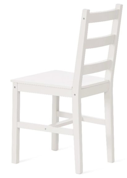 Обеденный комплект эконом Хадсон 2 (стол + 4 стула)/ Hudson 2 Dining Set дерево гевея/мдф, стол:105х65х73см, стул: 41х46х85,5см, butter white — фото 8