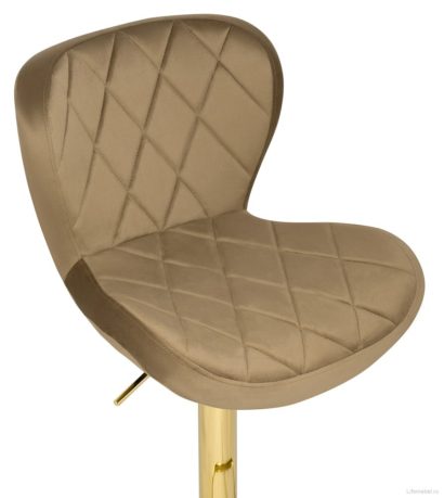 Барный стул Porch dark beige / golden — фото 3