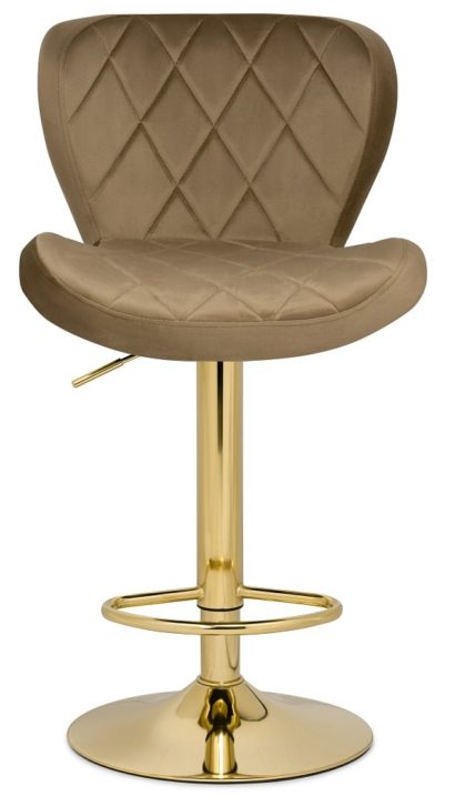 Барный стул Porch dark beige / golden — фото 6
